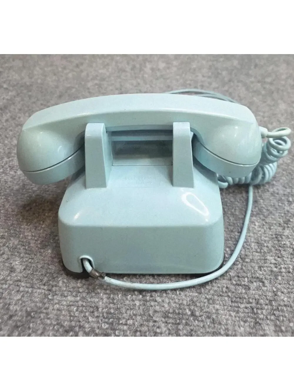 Rare EXCELLENT VINTAGE WESTERN ELECTRIC CLASSIC TEAL ROTARY DIAL DESK PHONE READ - Picture 7 of 9